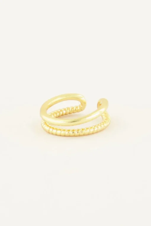 Earcuff Dubbele Ringetjes