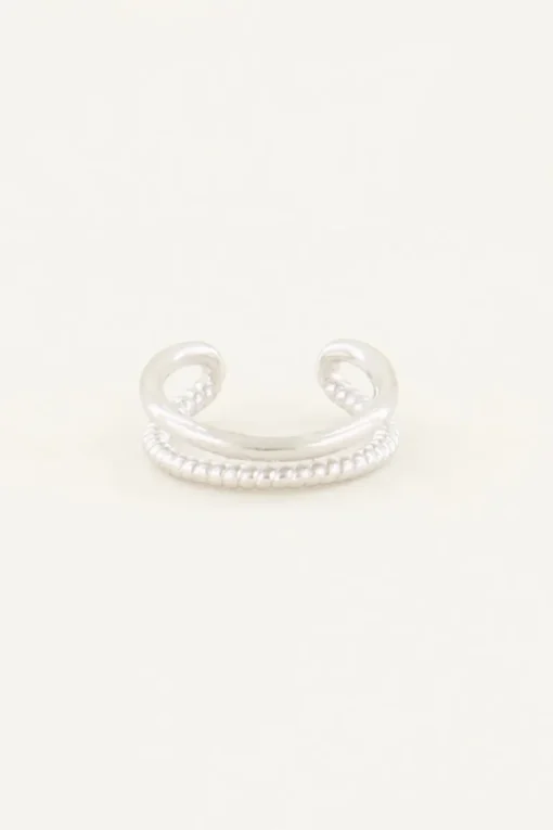 Earcuff Dubbele Ringetjes