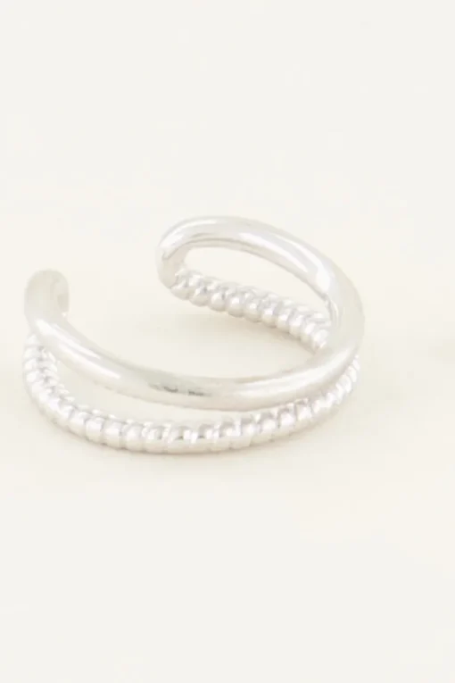 Earcuff Dubbele Ringetjes