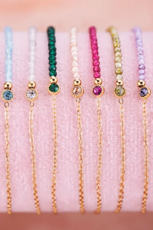 Geboortesteen Armband