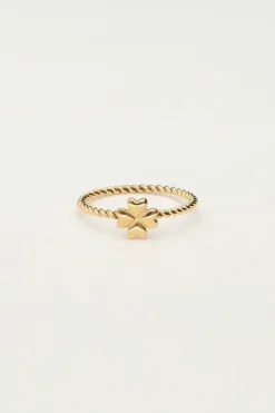 Gedraaide Ring Met Klaver