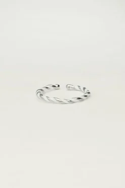 Gedraaide Ring Met Wit