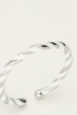 Gedraaide Ring Met Wit