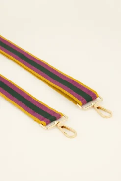 Gestreepte Multikleur Bag Strap