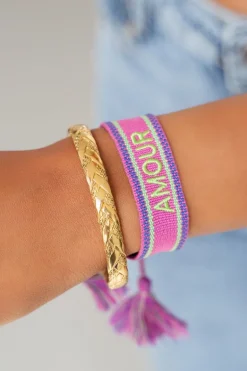 Gevlochten Bangle Met Zigzag Patroon