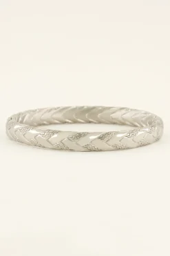 Gevlochten Bangle Met Zigzag Patroon