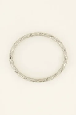 Gevlochten Bangle Met Zigzag Patroon
