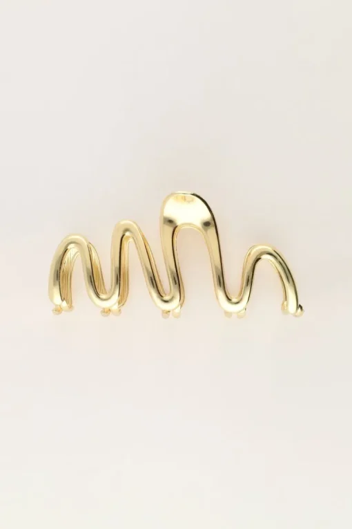 Gouden Haarclip Met Twist