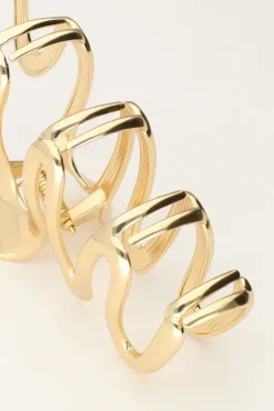Gouden Haarclip Met Twist