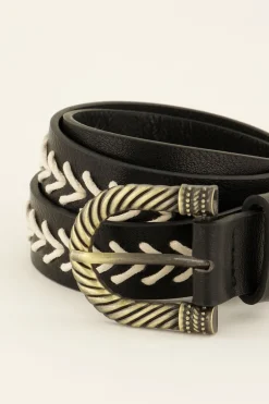 Gouden Riem Met Zigzag Patroon