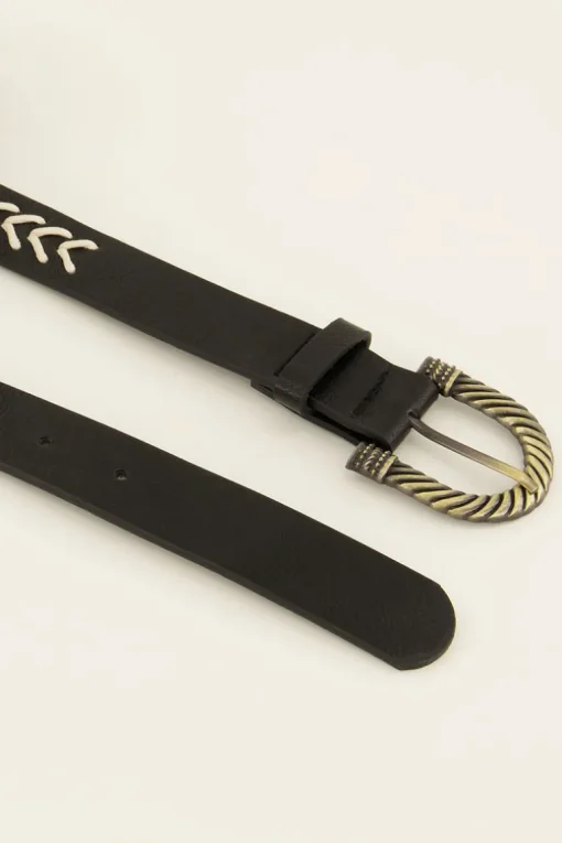 Gouden Riem Met Zigzag Patroon