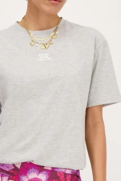 Grijs T-shirt "Paris Mon Amour"