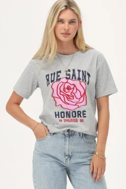 Grijs T-shirt "Rue Saint Honore"