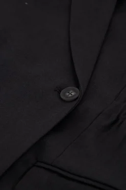 Grijze Blazer Jurk Met Reverskraag
