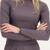 Grijze Crinkle Top Met Strucuur