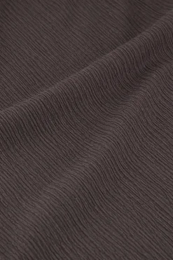 Grijze Crinkle Top Met Strucuur
