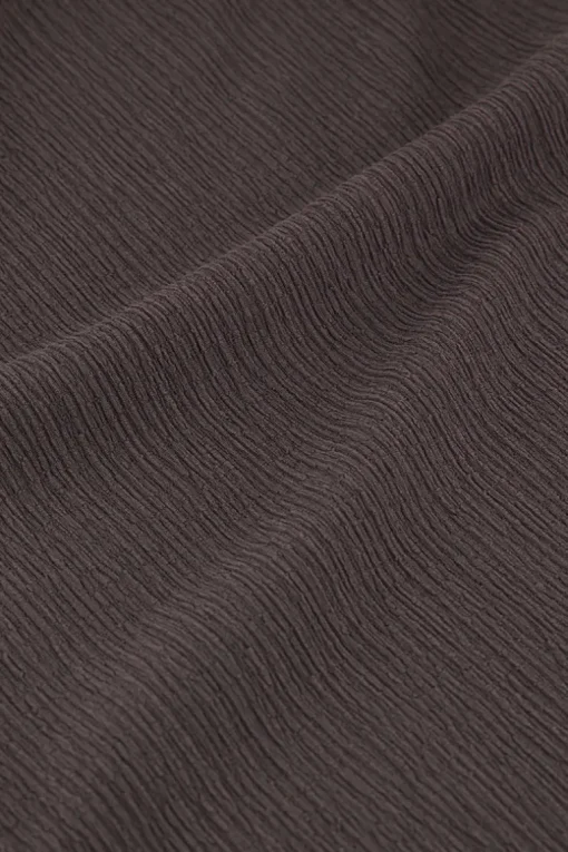 Grijze Crinkle Top Met Strucuur