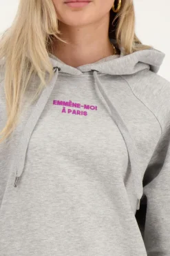 Grijze Hoodie Emmène-moi à Paris