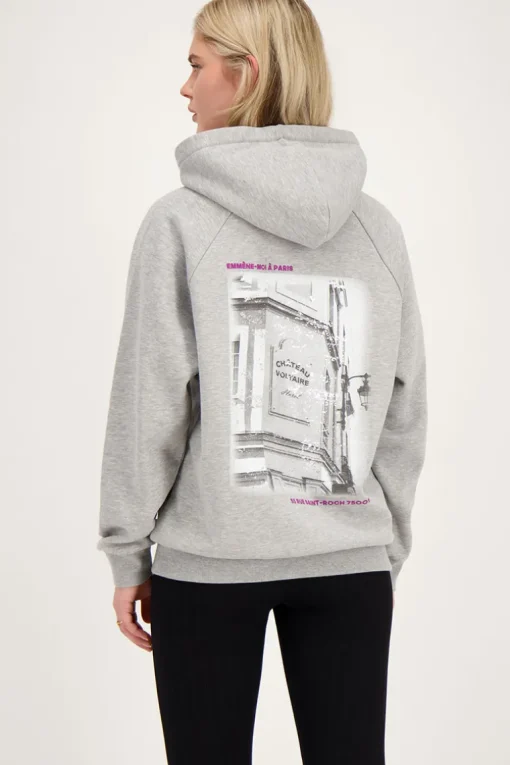 Grijze Hoodie Emmène-moi à Paris