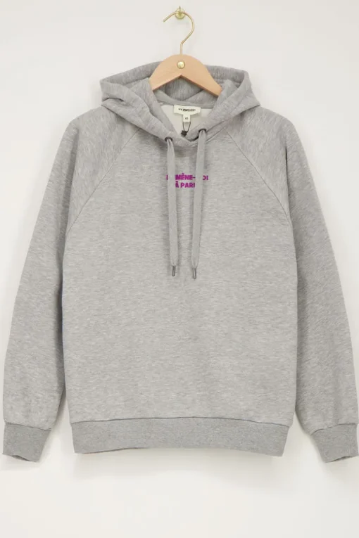 Grijze Hoodie Emmène-moi à Paris