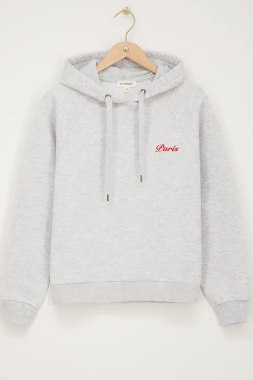 Grijze Hoodie Paris City