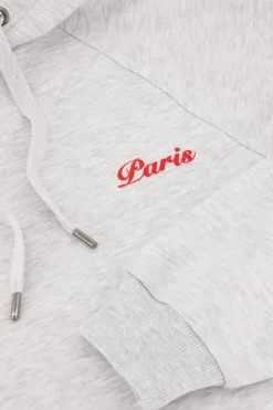 Grijze Hoodie Paris City