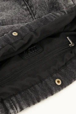 Grijze Schoudertas Denim