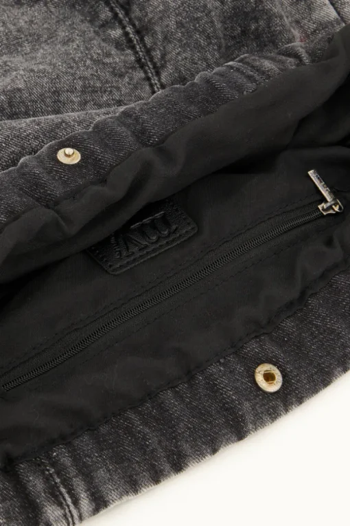 Grijze Schoudertas Denim