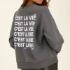 Grijze Sweater C'est La Vie