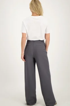 Grijze Wide Leg Pantalon