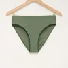 Groen High Waist Bikini Broekje Glanzend