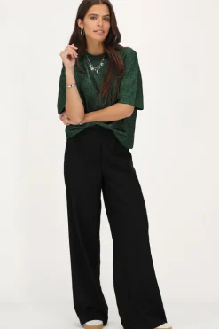 Groen Oversized T-shirt Met Lurex