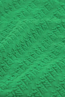 Groen V-shape Bikini Broekje Met Structuur