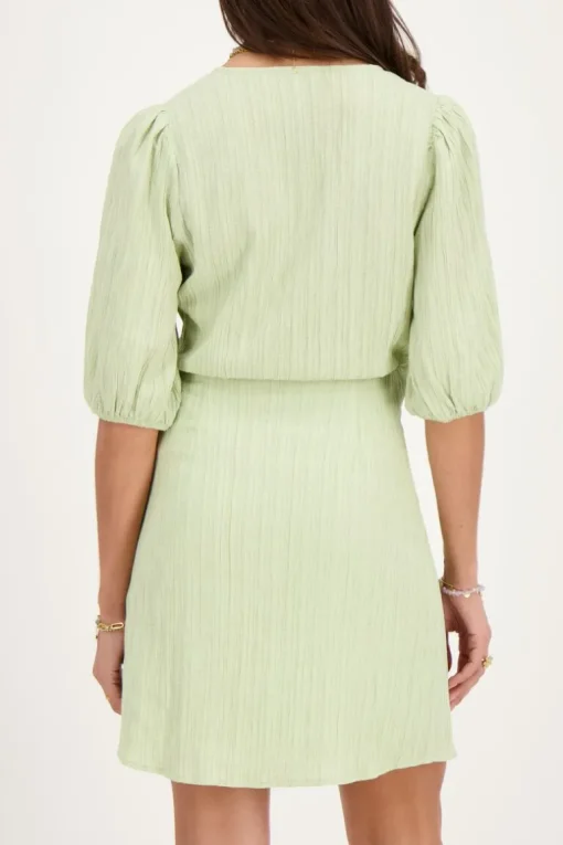 Groene Crinkle Wikkeljurk