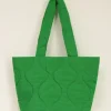 Groene Gewatteerde Shopper