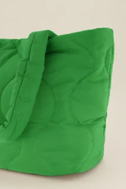 Groene Gewatteerde Shopper