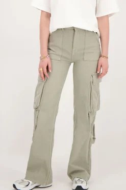 Groene Jeans Met Cargo Zakken
