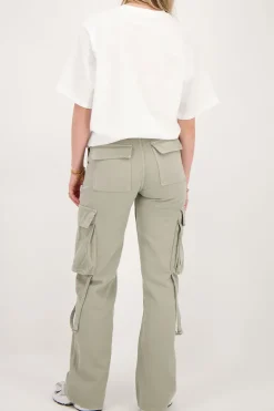 Groene Jeans Met Cargo Zakken