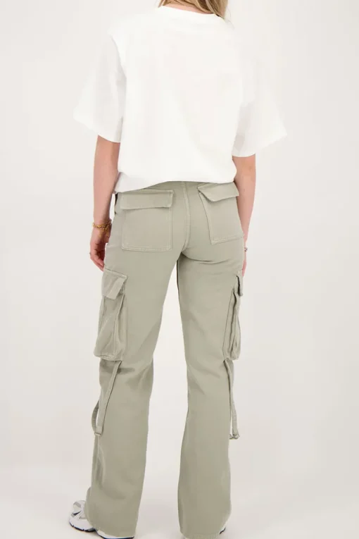 Groene Jeans Met Cargo Zakken