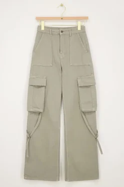 Groene Jeans Met Cargo Zakken