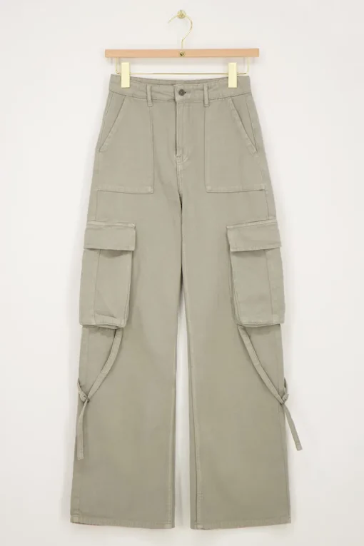 Groene Jeans Met Cargo Zakken