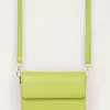 Groene Leather Look Crossbody Tas