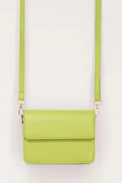 Groene Leather Look Crossbody Tas