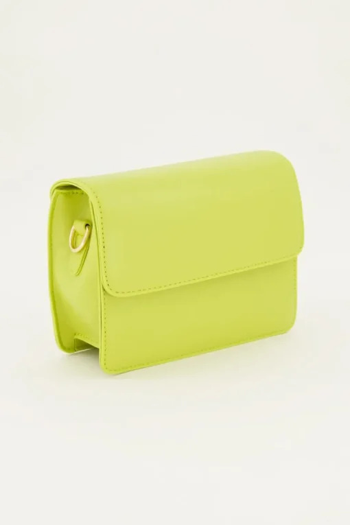 Groene Leather Look Crossbody Tas