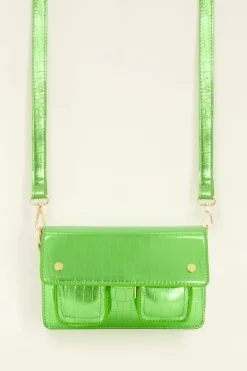 Groene Metallic Schoudertas