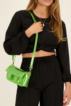 Groene Metallic Schoudertas