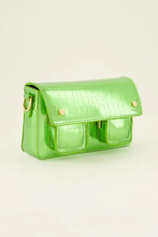 Groene Metallic Schoudertas