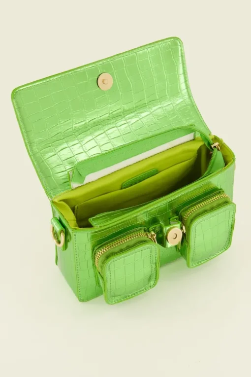 Groene Metallic Schoudertas