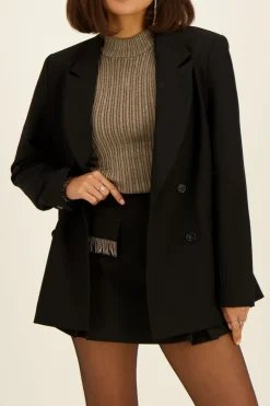 Groene Mouwloze Top Met Zilveren Lurex En Col