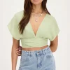 Groene Multiway Top Met Lurex